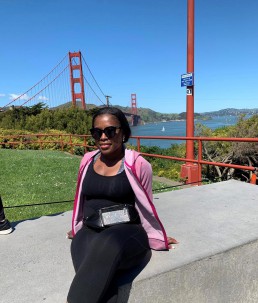 Mpande visiting Golden Gate Bridge