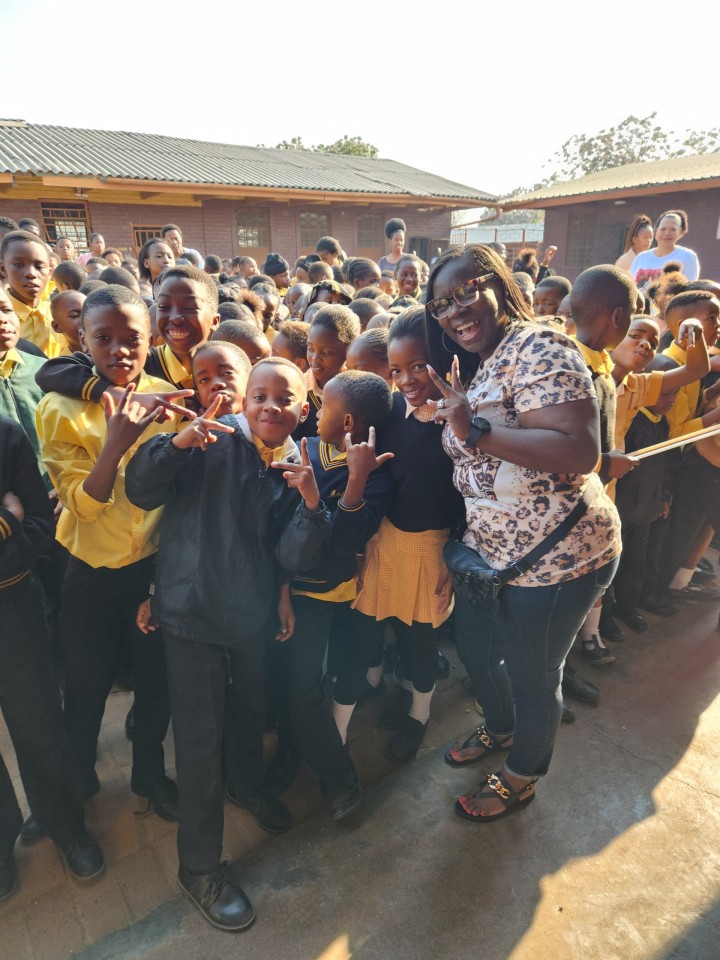 Group of South African kids.